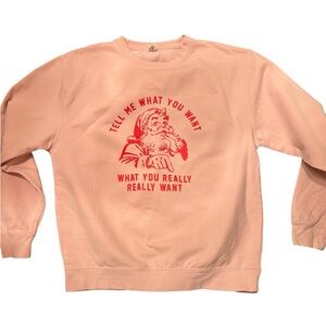 Vintage Design Santa Pink Sweatshirt